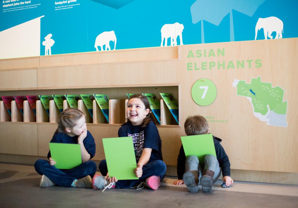 Students Laughing at The Elephant Sanctuary's Discovery Center
